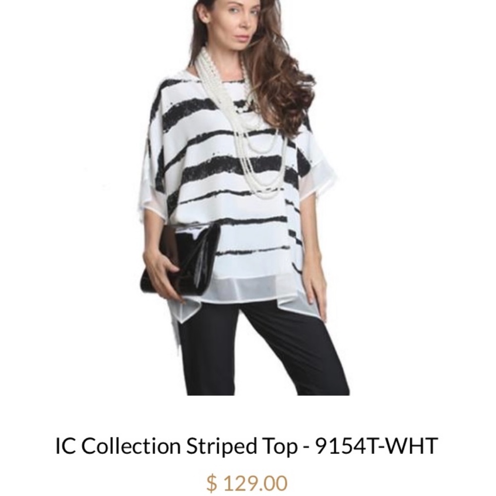 EUC IC Collection top- roomy and terrific